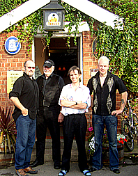Charlie Morris with the UK band at The Hope Tavern, Holton-le-Moor, Lincolnshire