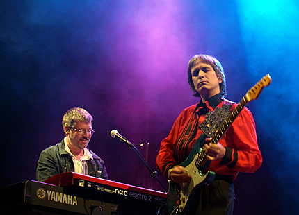 Charlie and Markus in Fribourg. Photo by Yves Husermann.