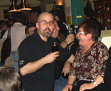 Dave and our pal Irene at the Brasserie 17