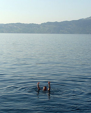 Markus in the lake