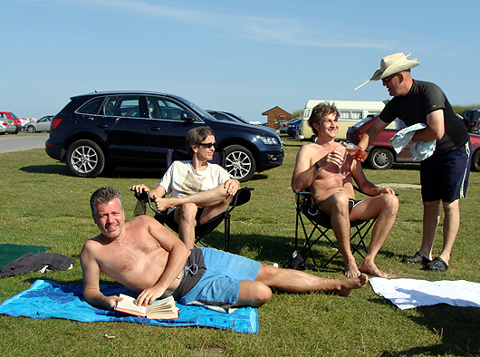 Charlie Morris Band at the seaside in England