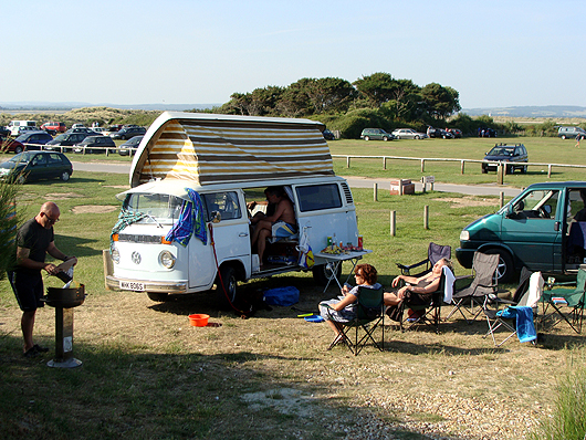 CMB having a bit of a grill-up at the seaside