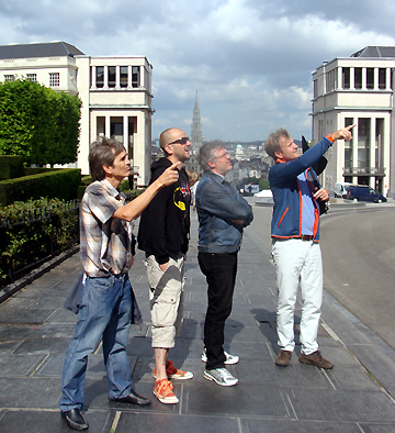 The boys in Brussels. Photo by Denise Bonjour.