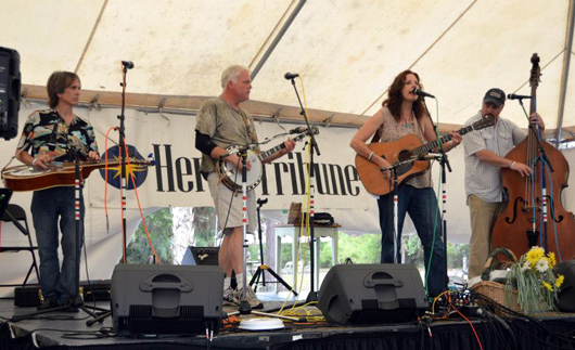 Charlie with  Gypsy Wind at the Sarasota Folk Festival, 2013