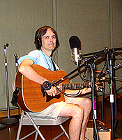 Charlie Morris at the WMNF studio