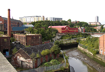 Industrial wasteland in Newcastle