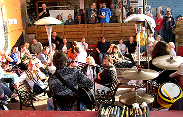 Charlie Morris Band on stage at The Tyne, Newcastle